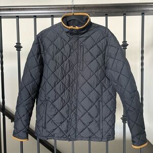 Mizzen Main Belmont Quilted Wrinkle Resistant Insulated Black Jacket Mens Size M